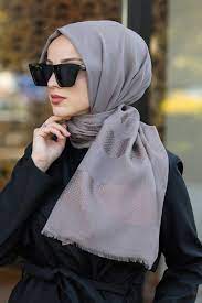 neva style desenli fume tesettur sal 7532fu tesetturisland com 2021 musluman elbisesi islami giyim sal