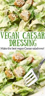 Vegan Caesar Salad In 2020 Easy Clean Eating Recipes Vegan Caesar Vegan Caesar Salad