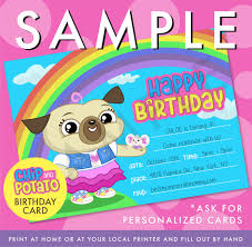 Coloring pages of cute chameleons, antistress, ordinary, from cartoons. Chip And Potato Tv Show Birthday Party Card And Decoration Etsy