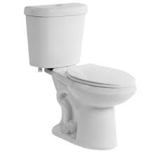 Glacier Bay 2 Piece 1 1 Gpf 1 6 Gpf Dual Flush Round Toilet In White N2428r Df The Home Depot Toilet Glacier Bay Toilet Prices