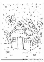 Fuzzy's gingerbread man coloring page has a little gingerbread house with a gingerbread man and his wife. Christmas Gingerbread Coloring Pages Updated 2021
