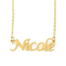 Pin By Maria On Nicole Name Necklace Name Necklace Gold Name Necklace Free Jewelry