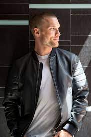Ed Skrein Leather Jacket Men Celebrities Leather Jacket Celebrity Jackets