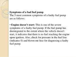 Your fuel pump is responsible for gettin fuel from your tank to the engine. ÙØ´Ø±Ù ÙØ¤Ø§ÙØ±Ø© Ø¨ÙÙØ²Ø© Signs Of A Failing Fuel Pump Outofstepwineco Com