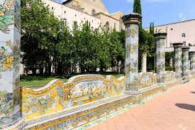 Cloister Garden Of The Santa Chiara Monastery In Naples City Italy Stock Photo Picture And Royalty Free Image Image 114979382
