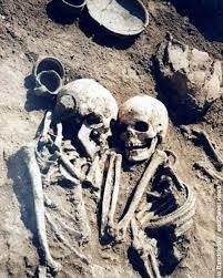 The wife who made the ultimate sacrifice for a 3,000-year loving embrace:  Man and woman found together in Ukrainian grave after she was buried ALIVE  with her dead husband . An ancient