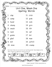 A glance at the skills for the week. Wonders Third Grade Unit One Week One Printouts Spelling Words List Spelling Words Spelling Worksheets
