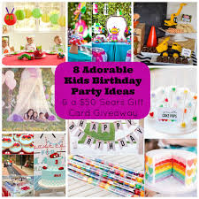 Help him glue the embellishment to the center of the front part of the card. 8 Adorable Kids Birthday Party Ideas And A Giveaway For A 50 Sears Canada Gift Card Hello Creative Family