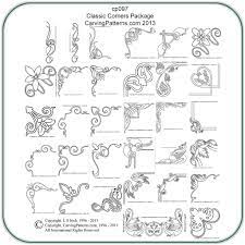Classic Corners Patterns Classic Carving Patterns Pyrography Patterns Leather Tooling Patterns Tooling Patterns