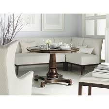 Tuck a banquette into a lonely corner, place one like a bench at the end of a bed, or pull one up to a dining table as extra seating. Hickory Chair Bistro Banquette Rustic Dining Furniture Contemporary Dining Furniture Banquette Dining