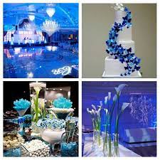 A wedding cake in gold, blue, white, with a sugar bloom and peacock feathers for decor a white wedding cake with turquoise ribbons, peacock feathers and purple orchids for decor this entry is part of 32 in the series wedding themes in different colors Pin By Darien Aloro On I Do Blue Themed Wedding Top Wedding Colors Wedding Colors