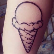 Black And White Ice Cream Cone Tattoo Pin By Ellissa White On Style Ice Cream Tattoo Tattoos Small Tattoos