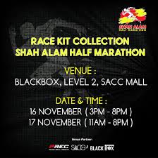 Faculty of chemical engineering, universiti teknologi mara (uitm), 40450 shah alam, selangor darul ehsan, malaysia. Sacc Mall Shah Alam Half Marathon Race Kit Collection Facebook