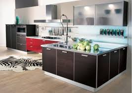 Dark wood kitchen cabinets with glass doors. Glass Front Kitchen Cabinets For A Fashionable Look In The Kitchen