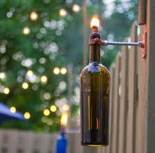 Ol Lampe Wein Flaschen Selber Idee Basteln Romantische Deko Recycling Weinflaschen Alte Flaschen