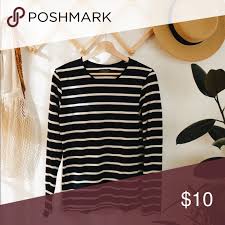 Black And White Striped Long Sleeve Shirt Under T Shirt Zara Black And White Striped Long Sleeve Shirt Zara Men Black And White Striped Shirt Medium But Fits Long Sleeve Shirts Zara Black Striped Long Sleeve Shirt