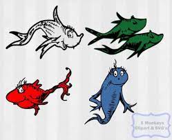 Download Simple Dr Seuss One Fish Two Fish Clip Art Top Dr Seuss One Fish Two One Fish Two Fish Fishing Svg Fish Clipart