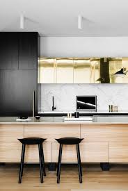 Go for gold accents in the kitchen. 10 Kitchen Designs Wiht Brass Accent