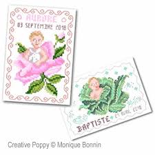 From free baby cardigan patterns to more free modern baby knitting patterns. Baby Birth Announcement Samplers