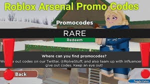 Conquer the day in fast paced arcade gameplay, from bazookas to spell books, each weapon will keep you guessing on what's next! Arsenal Twitter Roblox Codes