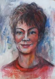 My acrylic painting of Dame Edna.