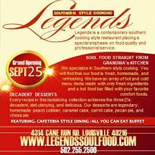 Maybe you would like to learn more about one of these? Legends Soul Food Restaurant Home Louisville Kentucky Menu Prices Restaurant Reviews Facebook