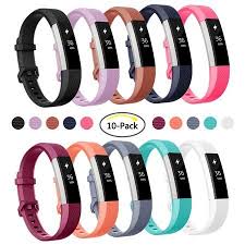 Luxmo For Fitbit Alta And Alta Hr Strap Bands Wristbands Pack Of 10 Large Walmart Com Fitbit Alta Bands Fitbit Bands Fitbit Hr Bands