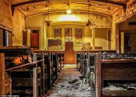 Eerie Images Abandoned Funeral Home Where Coffins Are Still Lying Open Funeral Home Abandoned Abandoned Places