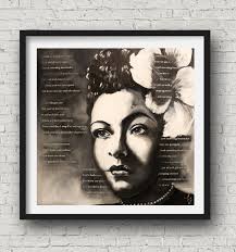 Billie Holiday "good Morning Heartache" 8x8" Print