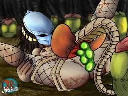 Post 6383637: Alien Aliens_vs_Predator crossover Facehugger JuiceboxR34 Predator  Predator_(franchise) Yautja
