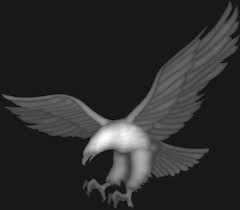 Eagle 3d Model For Cnc Bmp File Grayscale Image Grayscale Bitmap