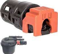 6.7L Powerstroke Fuel Filter Return Line Connector Fitting For 2017~2020  Ford (3846) HC3Z-9A564-A (Black&Orange)