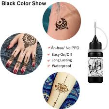 Here are some simple designs which are usually found in henna tattoos. Buy Beefly Temporary Tattoos Kit Semi Permanent Tattoo Freehand Gel Natural Plants Based Dozens Pcs Free Stencils Diy Tattoos Fake Freckles Full Kit 2 Bottles 1oz Online In Hungary B07pfblvfg