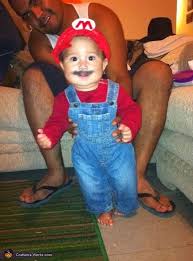 There is not a geek alive who at one point hasn't wanted to dress as mario for halloween. Mario Baby Costume Diy Costumes Under 35