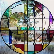 Custom Stained Glass Windows Pompei Company Stained Glass Circles Modern Stained Glass Stained Glass Windows