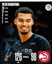Spurs trio tonight: Devin Vassell: 36 PTS, 6 REB, 3 AST, 1 STL, 1 BLK  Victor Wembanyama: 13 PTS, 15 REB, 5 AST, 2 STL, 2 BLK Keldon Johnson: 17  PTS, 6 AST, 2 REB