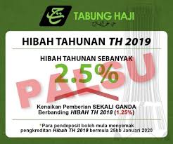 Sebelum dikenali sebagai agihan keuntungan mulai tahun 2019, pendapatan pendeposit tabung haji adalah dalam bentuk hibah dan terpecah dua iaitu hibah tahunan dan. Fedtri Yahya On Twitter Hibah Tabung Haji