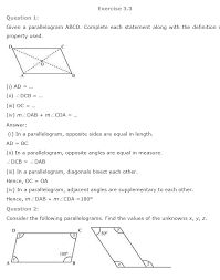 Ncert Solutions For Class 8 Maths Chapter 3 Understanding Quadrilaterals Aglasem Schools