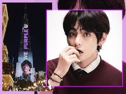 Following the burj khalifa show for new year, videos resurfaced on social media on a birthday greeting for bts star kim taehyung. Look Bts V Is First K Pop Star To Be Featured Solo On Burj Khalifa In Dubai Gma Entertainment