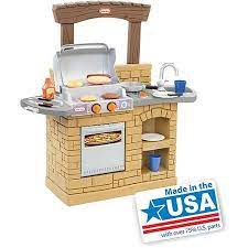 Little Tikes Cook N Play Outdoor Bbq Grill Play Set Walmart Com Pretend Play Kitchen Outdoor Bbq Play Kitchen Sets