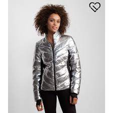 Aeropostale Lld Metallic Chevron Puffer Jacket Clothes Design Jackets Women