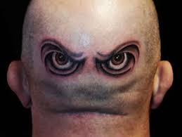 Too Funny Weird Tattoos Head Tattoos Bald Head Tattoo