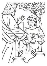 Miracles Of Jesus Is Turn Water Into Wine Coloring Page Jesus Coloring Pages Bible Coloring Pages Sunday School Coloring Pages