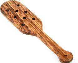 Amazon.com: BDSM Spencer Spanking Paddle with Holes in Zebrawood Fetish  BDSM Sex Gear by The Kink Factory USA : Health & Household