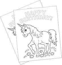 Birthday coloring page happy birthday. Unicorn Happy Birthday Coloring Page Novocom Top