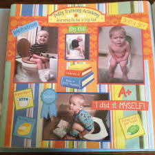 Potty Training Page Scrapbooking Baby Scrapbook Pages Baby Scrapbook Scrapbook Page Layouts