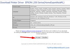 Download the latest version of the epson l210 l350 printer driver for your computer's operating system. Táº£i Epson L350 Driver Cai Ä'áº·t May In Epson L350