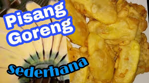 1 sendok teh garam dapur. Pisang Goreng Sederhana Enak Youtube