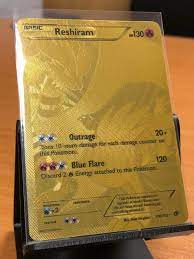 Buy the selected items together. Pokemon Gold Card Reshiram Gold Holo Legendary Treasures Catawiki