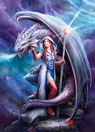 Пазл Clementoni "Дракон и маг. Anne Stokes" 1000 деталей - hobby-puzzle.ru